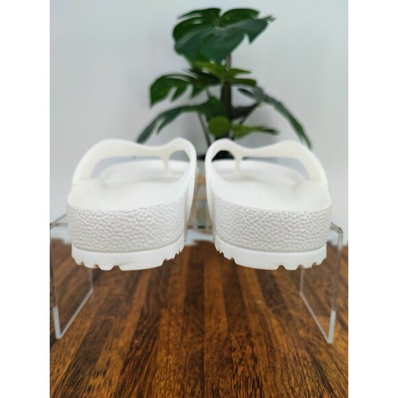 Birkenstock Women’s Honolulu EVA Flip Flops Unisex White Sandals Size 6 US - Picture 3 of 8
